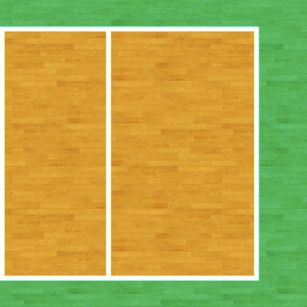 VOLLEYBALL COURT RIGHT 12"X12" Scrapbook Customs Paper