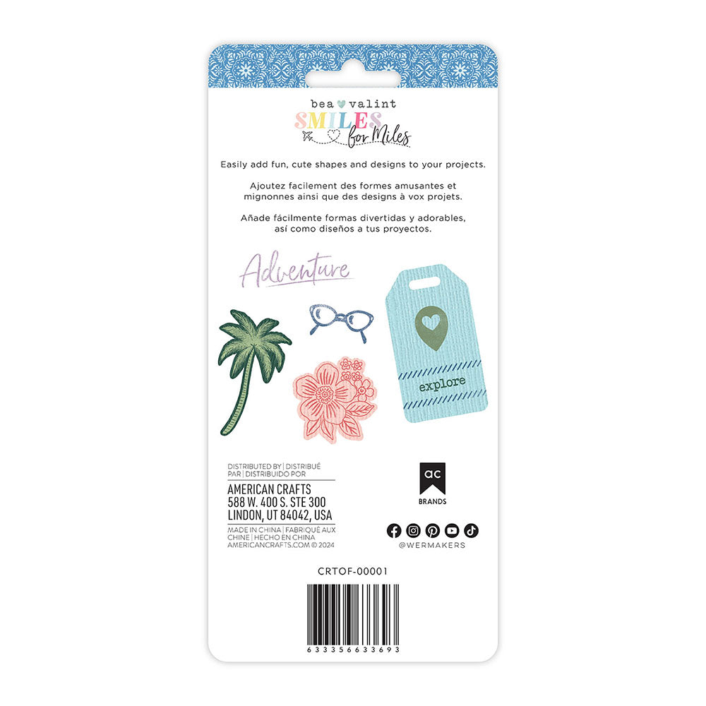 Bea Valint SMILES FOR MILES Clear Stamps &amp; Die Set 27pc