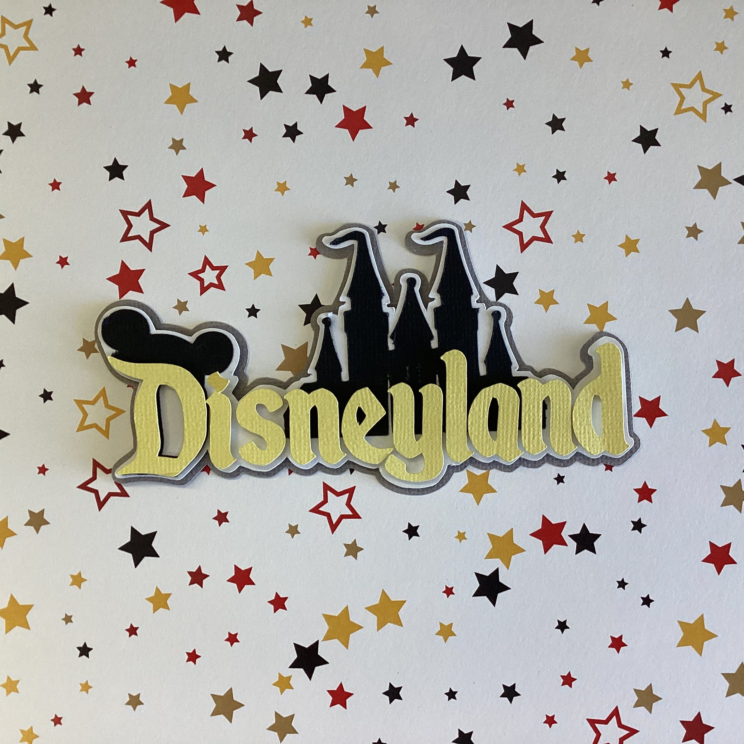 Disney DISNEYLAND Castle Title Diecut