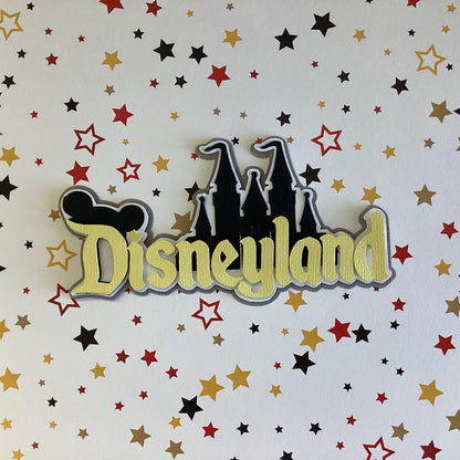 Disney DISNEYLAND Castle Title Diecut