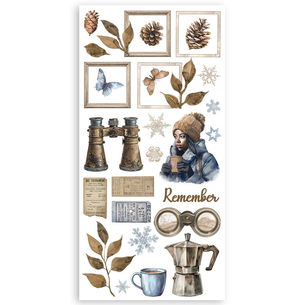 Stamperia DEWDROPS 6”X12” Paper Cutouts
