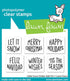 Lawn Fawn LITTLE SNOW GLOBE ADD-ON Clear Stamps 6pc