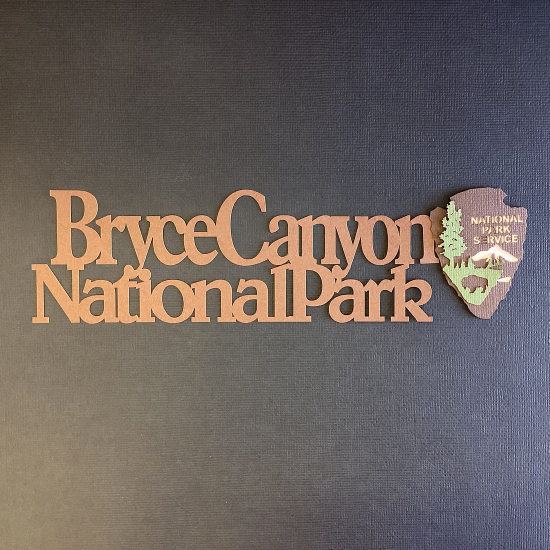 BRYCE CANYON NATIONAL PARK SPEARHEAD Travel Title Laser Cuts