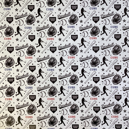 Scrapbooksrus CUBS BASEBALL 12&quot;X12&quot; Scrapbook Paper Kit 12 Sheets