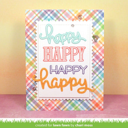 Lawn Fawn HAPPY HAPPY HAPPY Stamp &amp; Die Set