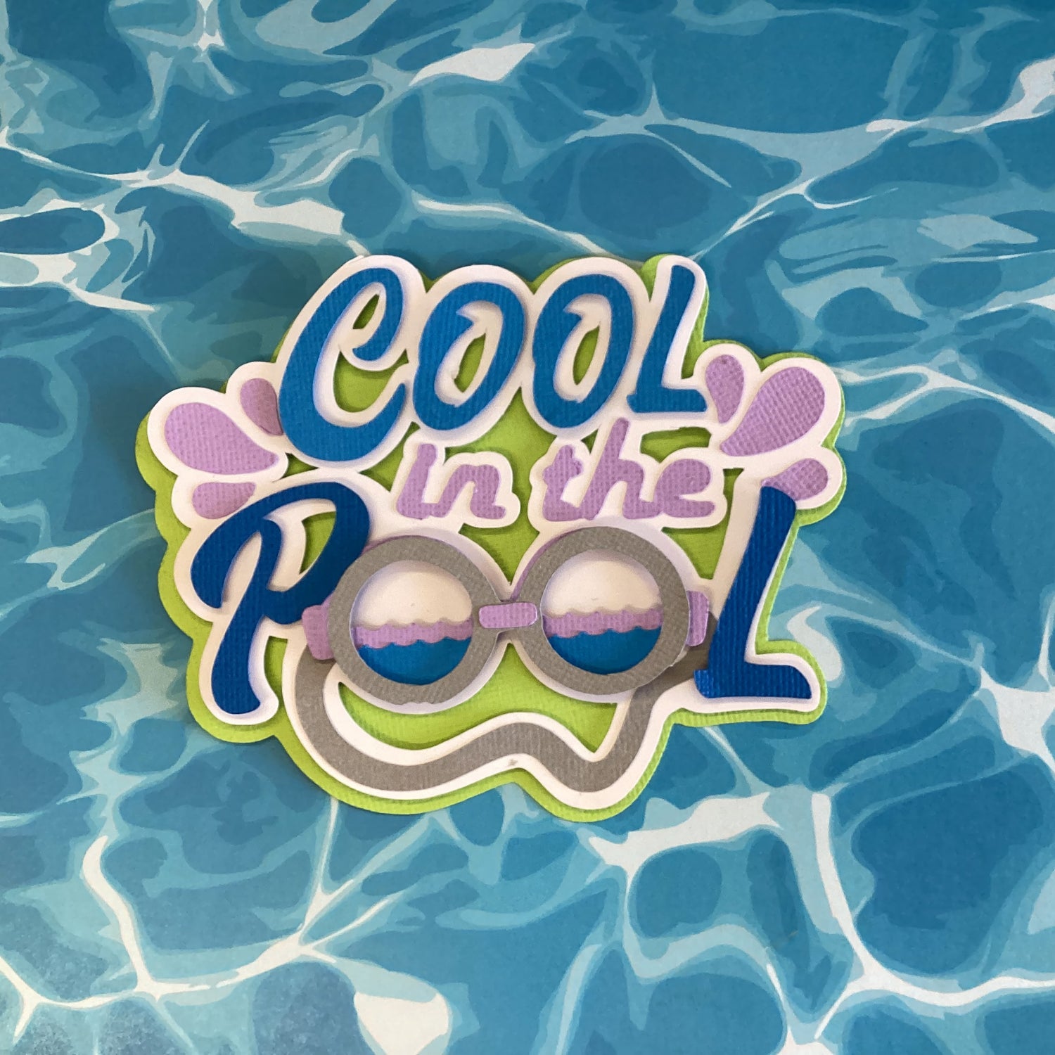 Summer COOL IN THE POOL Die Cuts