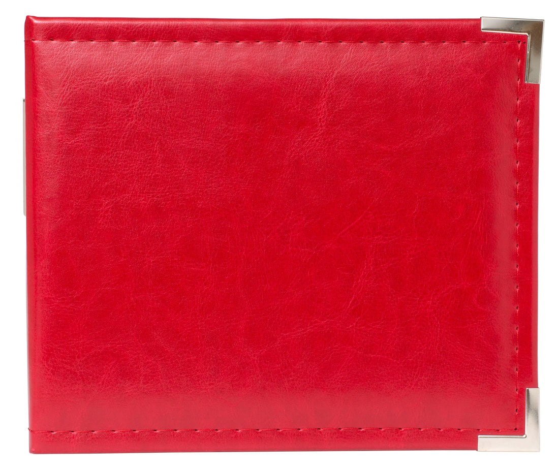 WeR Classic Leather REAL RED 6&quot;X6&quot; Scrapbook Album