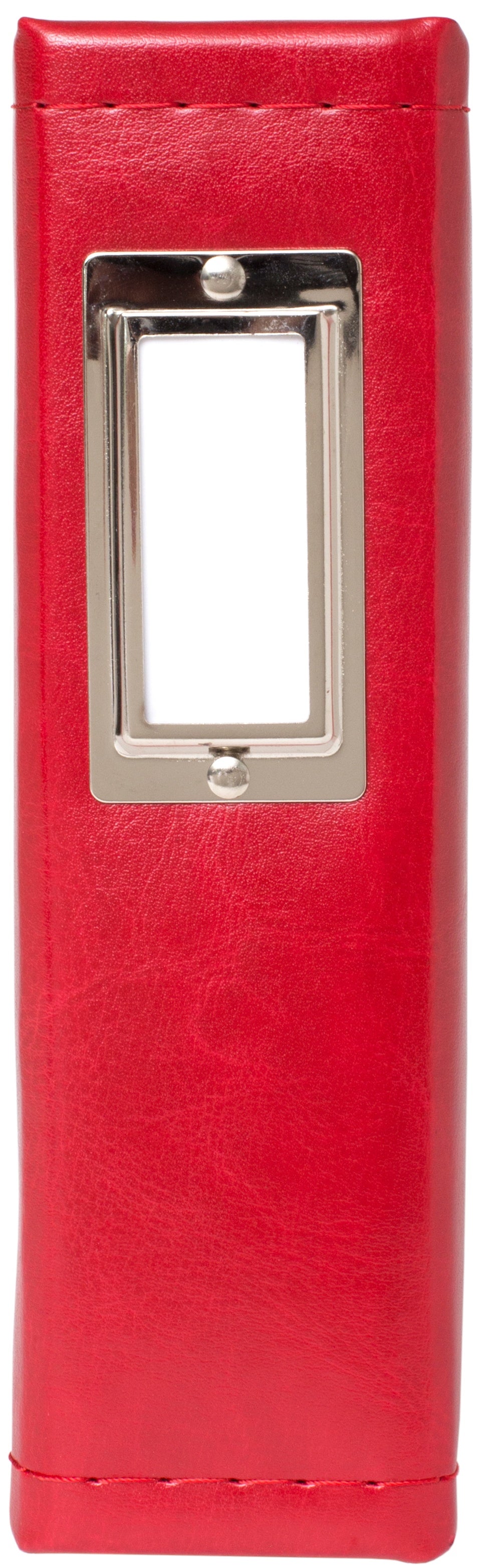 WeR Classic Leather REAL RED 6&quot;X6&quot; Scrapbook Album