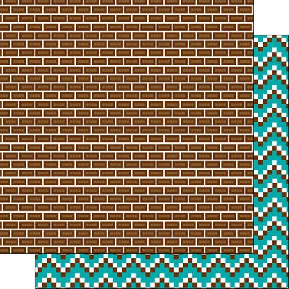 MineCraft PIXEL ADDICT 12”X12” Scrapbook Kit 9pc