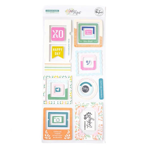 Pinkfresh Studio PICTURE PERFECT CHIPBOARD FRAMES 23pc