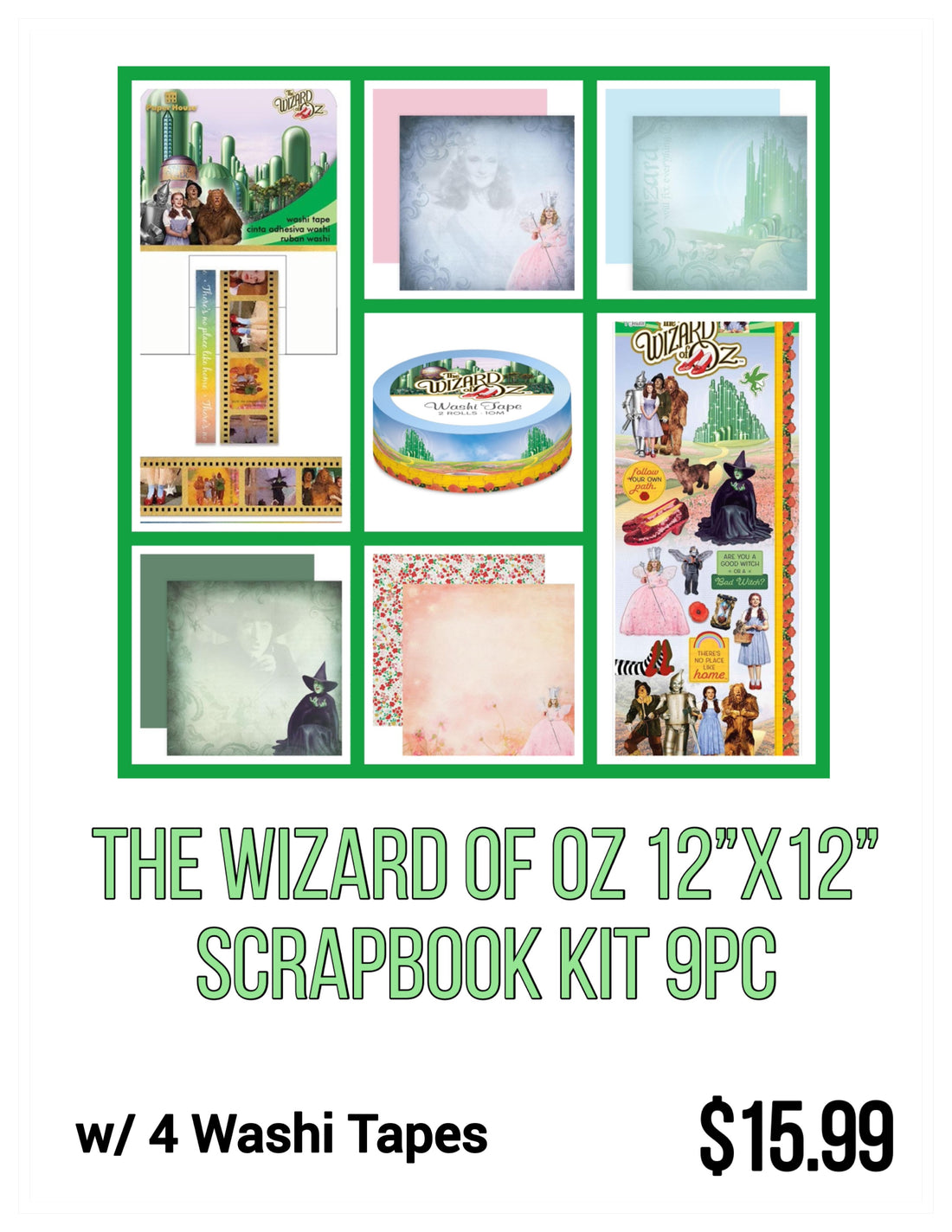 Paper House THE WIZARD OF OZ 12"X12" Scrapbook Kit