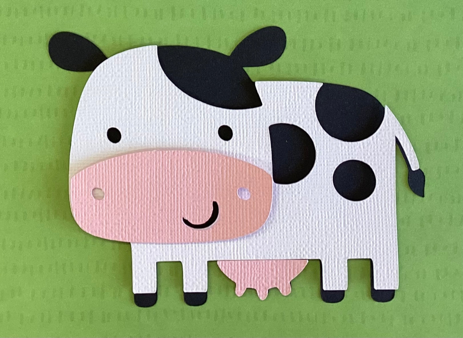 COW Custom Scrapbook Die Cut Embellishment