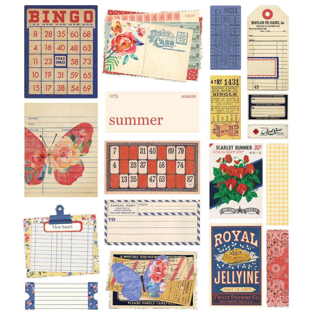 Simple Stories SIMPLE VINTAGE LINEN MARKET Ephemera