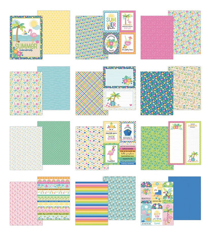 Doodlebug SUMMER FUN 6X8 Paper Pad 24pc