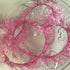 Ampelco FAUX FEATHER PINK Wire Ribbon 1 Yard