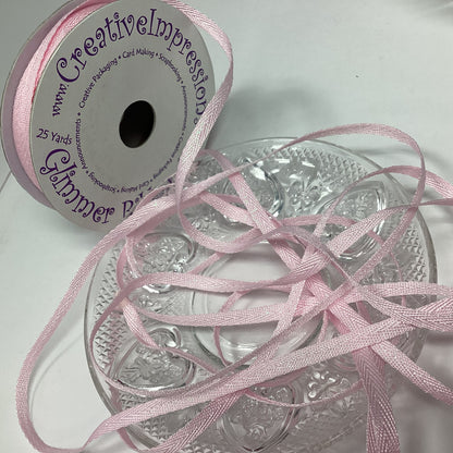 Creative Impressions 1/4” GLIMMER RIBBON 1 yard yd