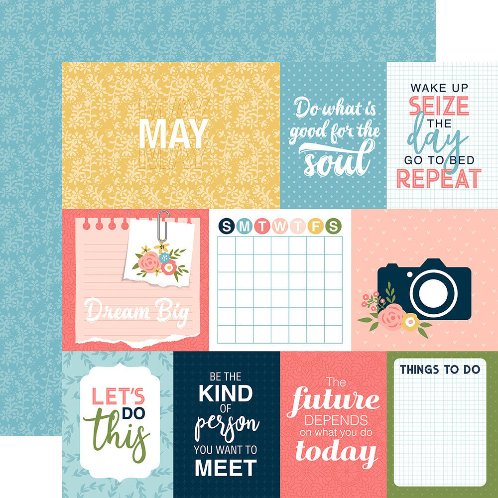 Echo Park DAY IN THE LIFE No.2 12”X12” Scrapbook Paper