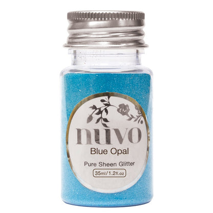 Nuvo Pure Sheen Glitter BLUE OPAL Bottle