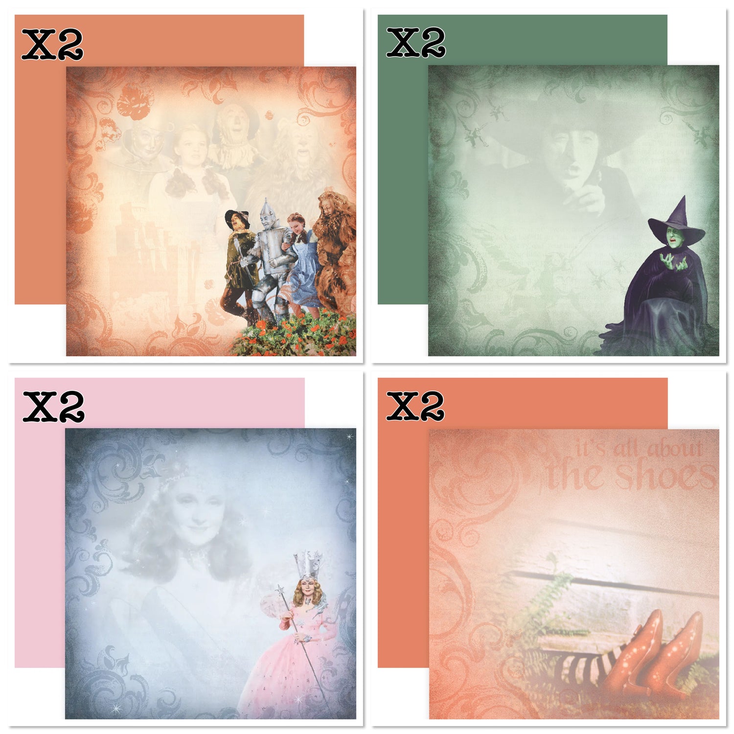 Paper House THE WIZARD OF OZ 12"X12" Scrapbook Paper Pack