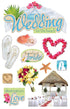 Paper House WEDDING ON THE BEACH 3D Stickers 11pc