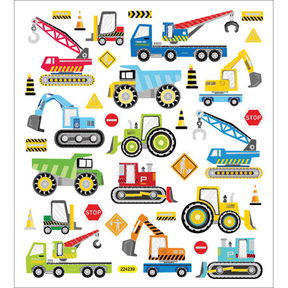 Sticker King CONSTRUCTION TRUCKS Foil Stickers 35pc