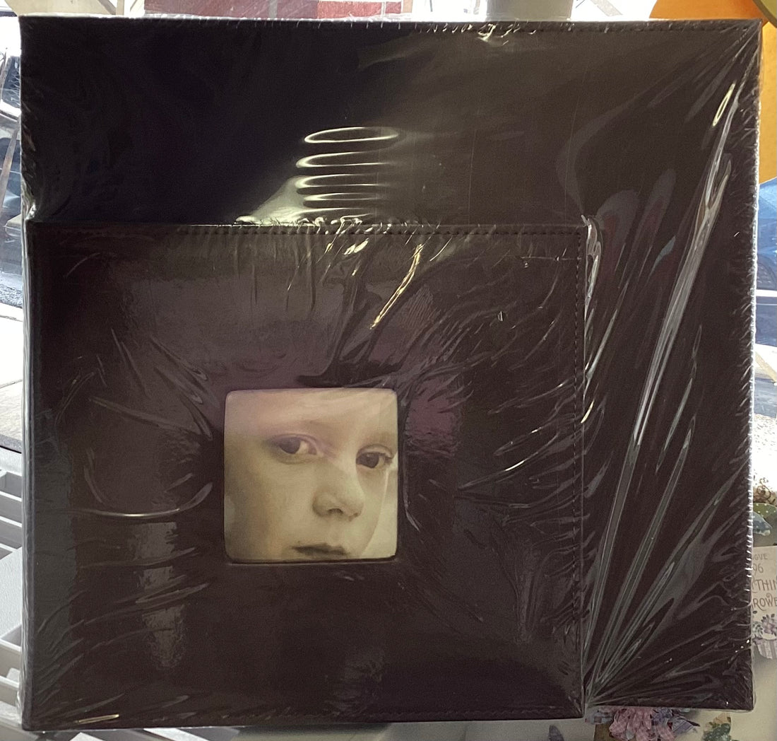 Scrapbooksrus BROWN STITCHED 2 ALBUM SET 12”X12” &amp; 8”X8” Postbound Scrapbooks