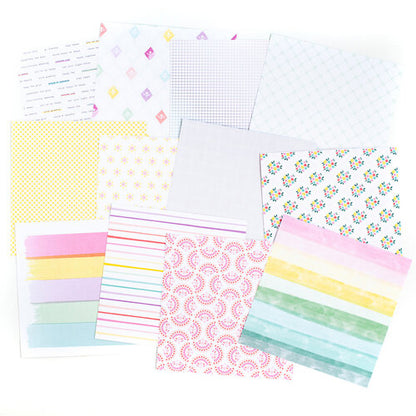 Pinkfresh Studio DELIGHTFUL 12x12 Scrapbook Paper Pack