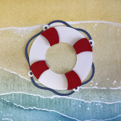 Buoy LIFE SAVER Scrapbook Die Cut Embellishment