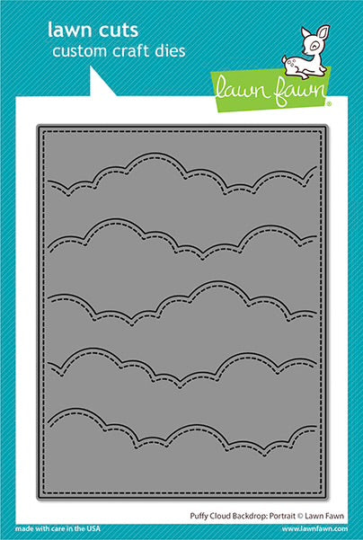 Lawn Cuts PUFFY CLOUD BACKDROP PORTRAIT Custom Craft Die