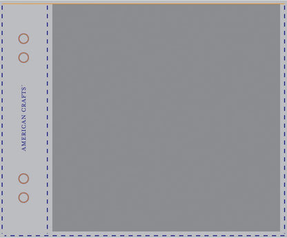 American Crafts MEMOROLOGY 6”X6” Premium Page Protectors 10pc