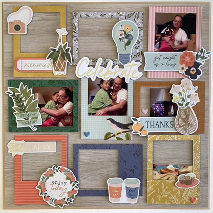 Jen Hadfield Live &amp; Let Grow GET OUT 12&quot;X12&quot; Scrapbook Paper