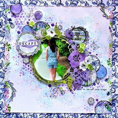 Doodlebug LILAC ASSORTMENT Glitter Sprinkles 54pc