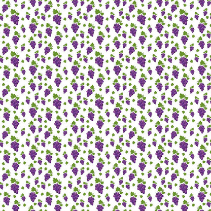 Scrapbook Customs PURPLE GRAPES FRUIT 12"X12" Scrapbook Paper