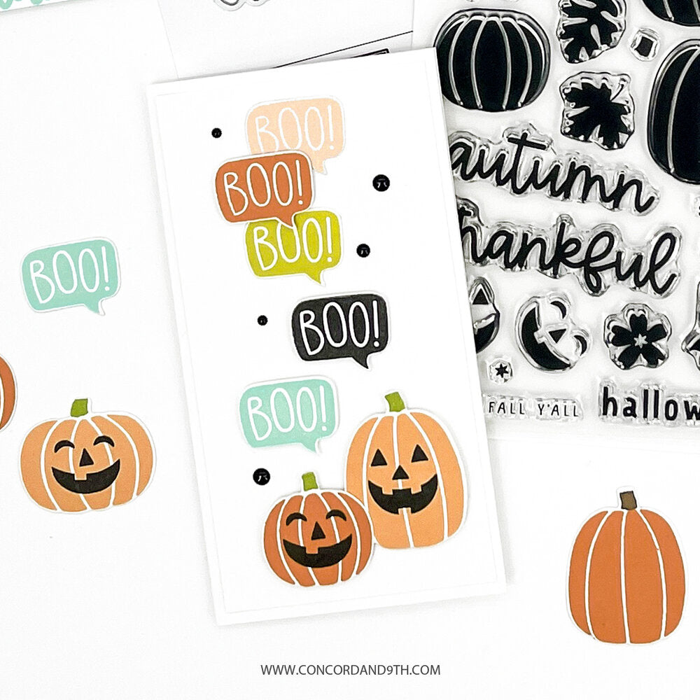 Concord &amp; 9th PLAYFUL PUMPKINS Stamp Set