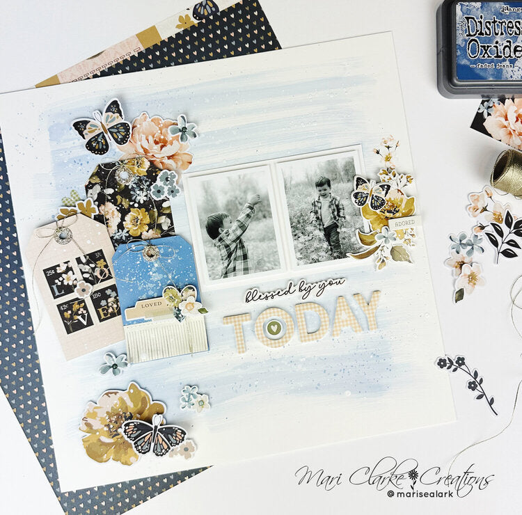 Simple Stories REMEMBER Floral Bits Diecut Ephemera 44pc
