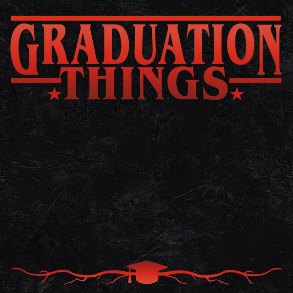 Scrapbook Customs GRADUATION THINGS 12”X12”Scrapbook Paper