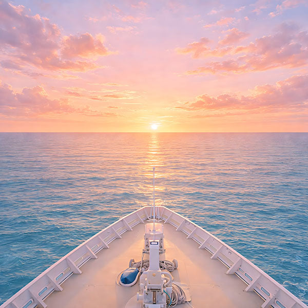 Scrapbook Customs SUNSET CRUISE PORT 12"X12" Scrapbook Paper