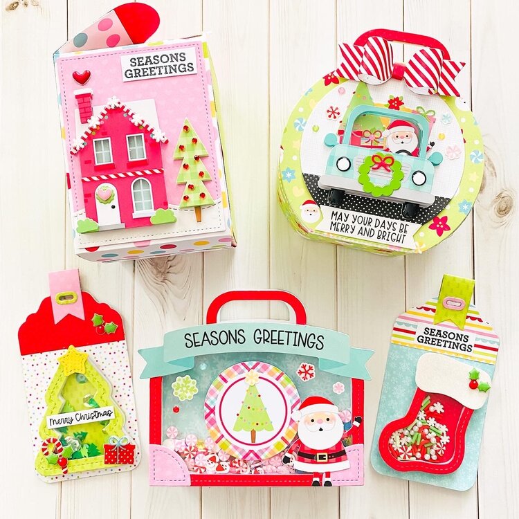 Doodlebug Doodle-Pops Candy Cane Lane SUGARPLUM STREET 3D Stickers