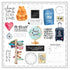 Scrapbook Customs TRAVEL WATERCOLOR CUT-OUTS 12”X12” Scrapbook Paper