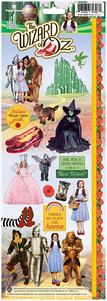 Paper House THE WIZARD OF OZ II Cardstock Sticker Sheet