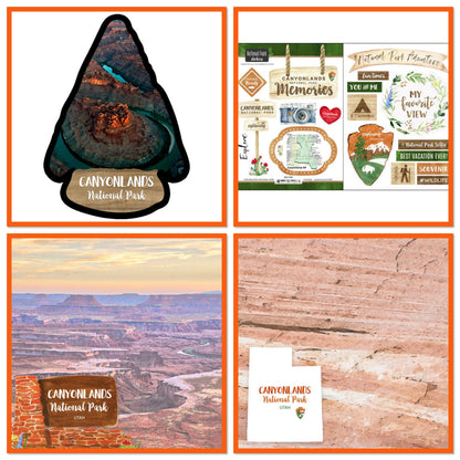 National Park CANYONLANDS Paper &amp; Stickers 4pc Kit