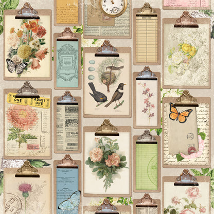 Simple Stories SIMPLE VINTAGE JUNK DRAWER 12"X12" Scrapbook Paper