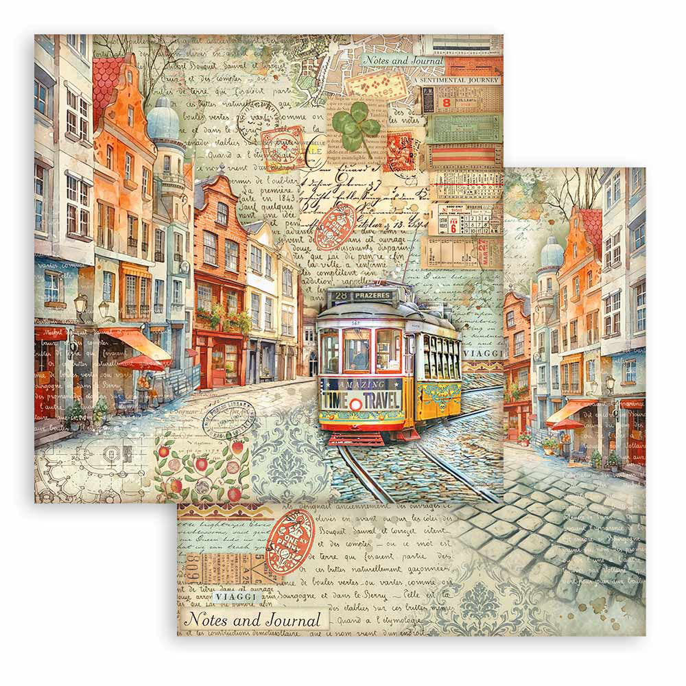 Stamperia ART OF TRAVELLING 12"X12" Scrapbook Paper
