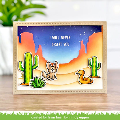 Lawn Fawn Cuts DESERT CANYON BACKDROP Custom Craft Dies 8pc