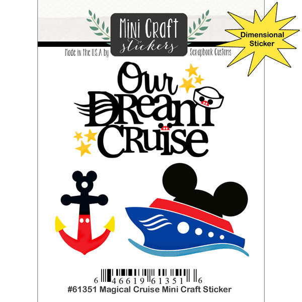 Mini Craft Disney MAGICAL CRUISE Sticker