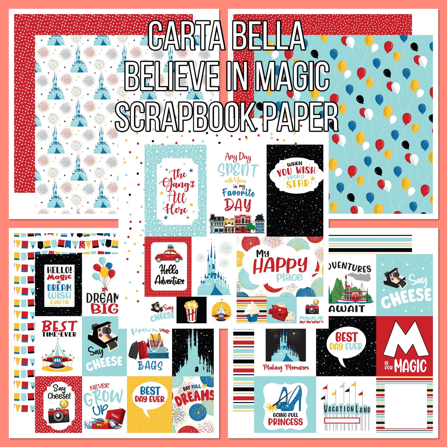 Carta Bella BELIEVE IN MAGIC 12&quot;X12&quot; Scrapbook Paper