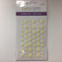 EyeLet Outlet ENAMEL DOTS GLITTER CREAM Sticky Back 54pc