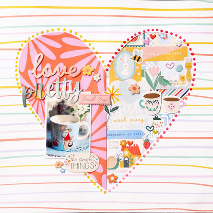 Pebbles SUNNY BLOOMS Enamel Stickers 60pc