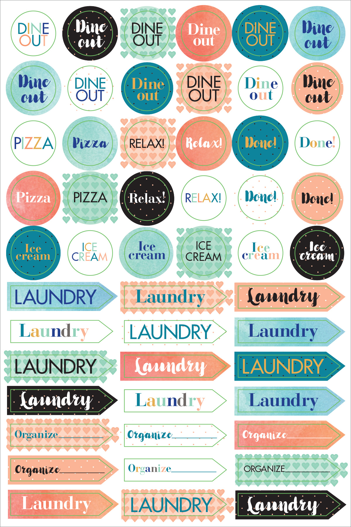 Peter Pauper Planner Stickers MOM&