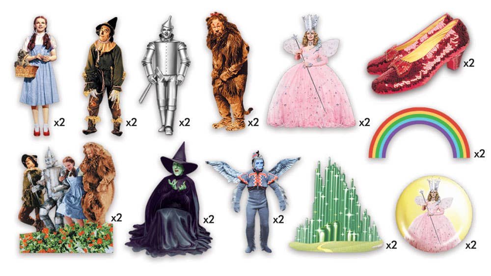 Paper House Wizard of Oz DieCut STICKER PACK 24pc